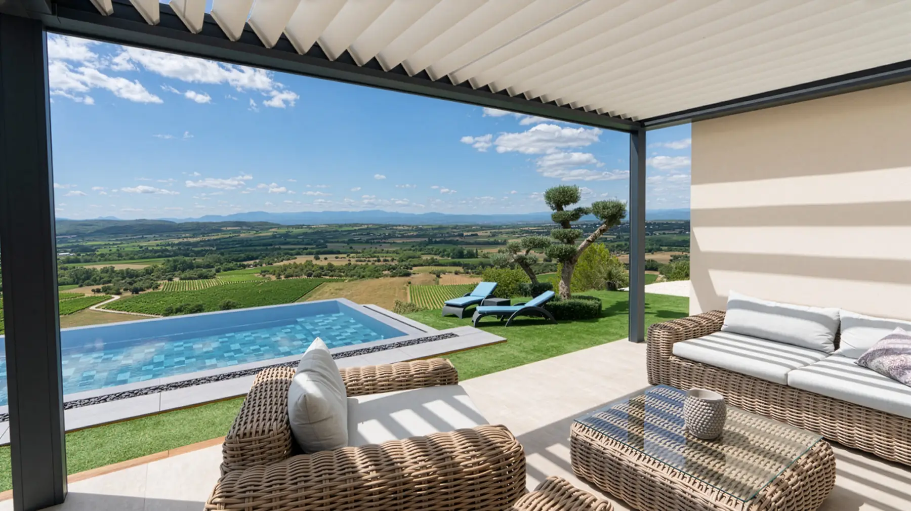 pergola bioclimatique personnalisable nimes